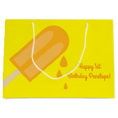 ポプシクルキッズバースデーパーティー ラージペーパーバッグ (正面)