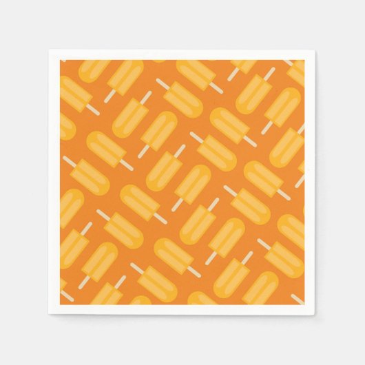 ポプシクルキュートサマー1st誕生日パーティーテーマ スタンダードカクテルナプキン (正面)