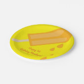 ポプシクルキュート子供の誕生日パーティー ペーパープレート (アングル)