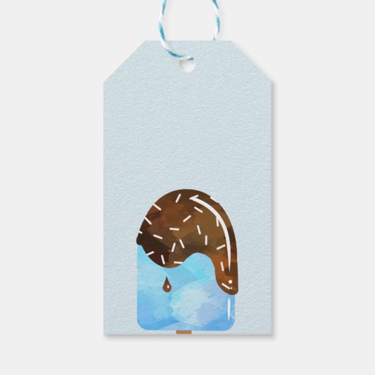 ポプシクルクールパーティーアイス青ありがとう ギフトタグ (裏面)