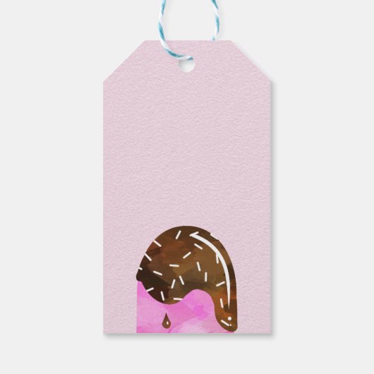 ポプシクルクールパーティーアイスPink Thank You ギフトタグ (裏面)