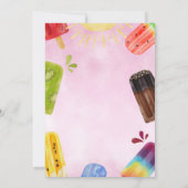 ポプシクルクール二夏ガール二歳 招待状 (裏面)