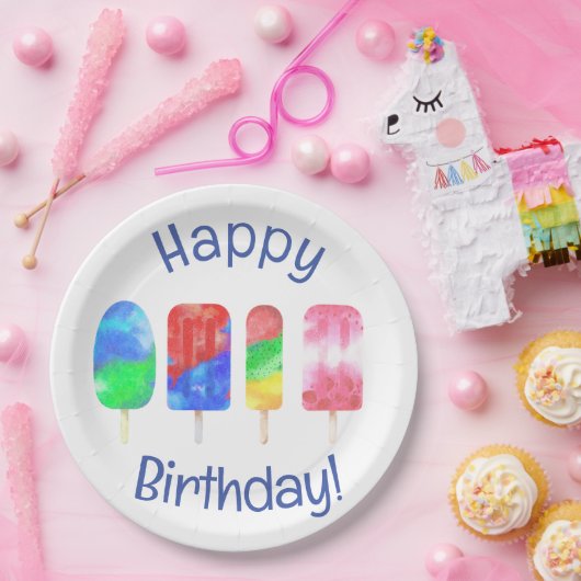 ポプシクルサマーパーティー ペーパープレート (パーティー)