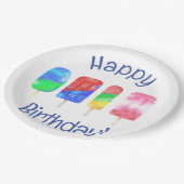 ポプシクルサマーパーティー ペーパープレート (アングル)