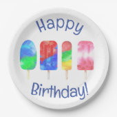 ポプシクルサマーパーティー ペーパープレート (正面)