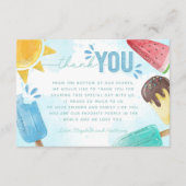 ポプシクルサンキューカードノート エンクロージャーカード (正面)