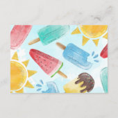 ポプシクルサンキューカードノート エンクロージャーカード (裏面)