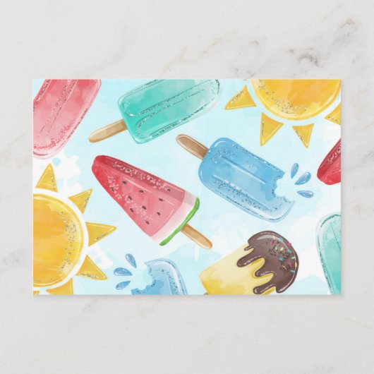 ポプシクルサンキューカードノート エンクロージャーカード (裏面)