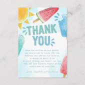 ポプシクルサンキューカードノート エンクロージャーカード (正面)