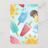 ポプシクルサンキューカードノート エンクロージャーカード (裏面)