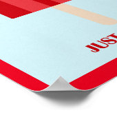 ポプシクルジャスト肌寒いおもしろいサマートリートプンモットー ポスター (角)