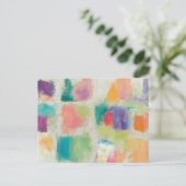 ポプシクルズ水平ストーン抽象芸術プリント ポストカード (スタンド正面)