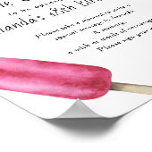 ポプシクルタイムカプセル1歳男女兼用誕生日 ポスター (角)