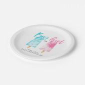 ポプシクルテーマ性別表示パーティー ペーパープレート (アングル)