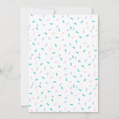 ポプシクルニュートラルベビーシャワーサンキューカード 招待状 (裏面)