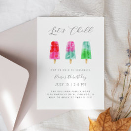 ポプシクルバースデーパーティーレズチル 招待状