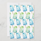 ポプシクルパーティークール2男の子2ndバースデーブルー 招待状 (裏面)