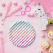 ポプシクルパーティープレート |ストライプ ペーパープレート (パーティー)