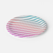 ポプシクルパーティープレート |ストライプ ペーパープレート (アングル)