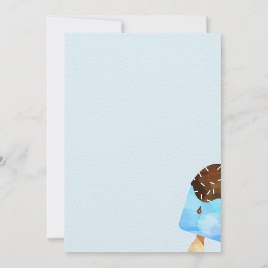 ポプシクルパーティー任意の年齢の少年すごいクール誕生日 招待状 (裏面)