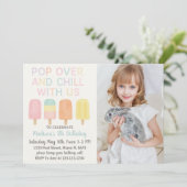 ポプシクルパーティー子供の誕生日招待状 招待状 (スタンド正面)