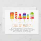 ポプシクルパーティー |子供の誕生日パーティの招待状 招待状 (正面)