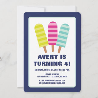 ポプシクルパーティー 招待状
