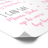 ポプシクルピンクガールファースト誕生日マイルストーン ポスター (角)