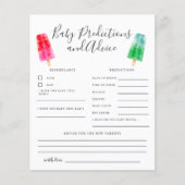 ポプシクルベビー予測とアドバイスカード (正面)