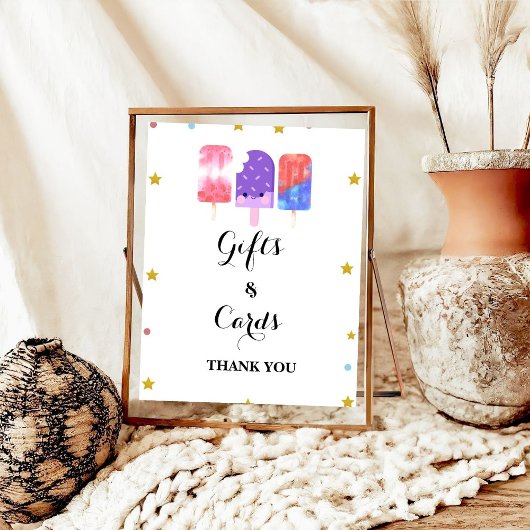ポプシクルポップ・アートのに準備ベビーシャワーギフト&カード ポスター