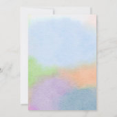 ポプシクルポップ・アートの夏の赤ちゃんシャワー準備 招待状 (裏面)