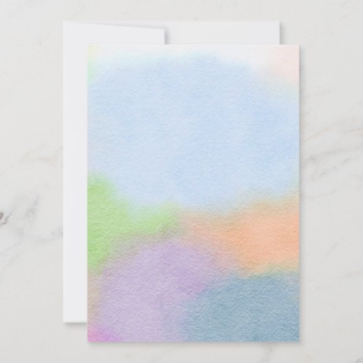 ポプシクルポップ・アートの夏の赤ちゃんシャワー準備 招待状 (裏面)