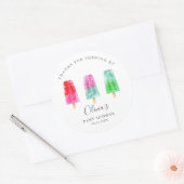 ポプシクルモダンの赤ちゃんシャワー ラウンドシール (封筒)