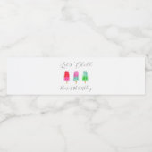 ポプシクルレッツチル子供の誕生日パーティー ペットボトルラベル (シングルラベル)