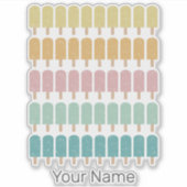 ポプシクルヴィンテージアイスクリームレトロサマーデザイン シール (正面)