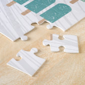 ポプシクルヴィンテージアイスクリームレトロサマーデザイン ジグソーパズル (側面)