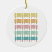 ポプシクルヴィンテージアイスクリームレトロサマーデザイン セラミックオーナメント (正面)