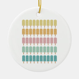 ポプシクルヴィンテージアイスクリームレトロサマーデザイン セラミックオーナメント