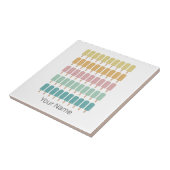 ポプシクルヴィンテージアイスクリームレトロサマーデザイン タイル (側面)