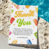 ポプシクル彼女は赤ちゃんポップ・アートののシャワーへようこそ サンキューカード