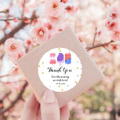 ポプシクル彼女は赤ちゃんポップ・アートのシャワーの準備ができている ラウンドシール