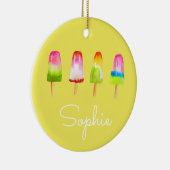 ポプシクル氷ブロック夏の水の色かわいい セラミックオーナメント (右)