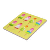 ポプシクル氷ブロック夏の水の色かわいい タイル (側面)