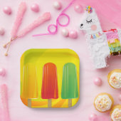 ポプシクル紙プレート ペーパープレート (パーティー)