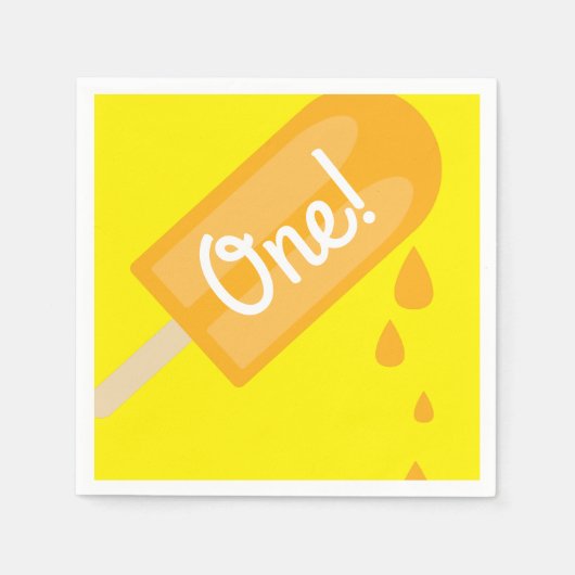 ポプシクル誕生日パーティー スタンダードカクテルナプキン (正面)