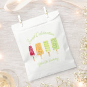 ポプシクル誕生日パーティー フェイバーバッグ (クリップ留めされた状態)