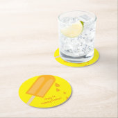 ポプシクル誕生日パーティー ラウンドペーパーコースター (インサイチュ)
