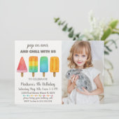 ポプシクル誕生日招待状 子供へ 招待状 (スタンド正面)