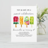 ポプシクル誕生日 招待状 (スタンド正面)