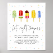 ポプシクル赤ちゃんシャワー深夜おむつ ポスター (正面)